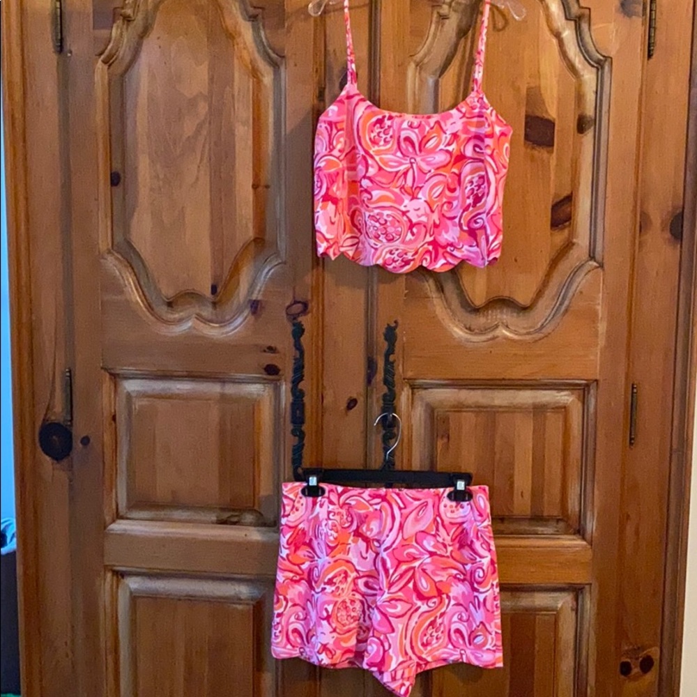 NWOT Lilly Pulitzer Shorts and Cropped Cami Set